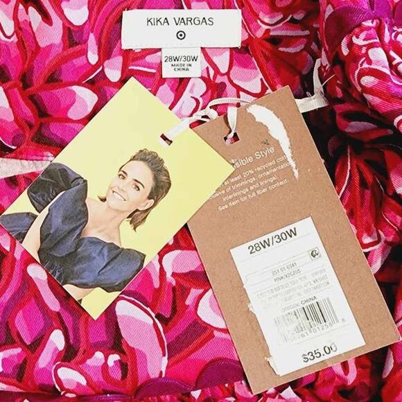 Kika Vargas x Target Mum Floral Scallop Edge Mini Skirt 28W / 30W NEW Plus - Picture 3 of 9